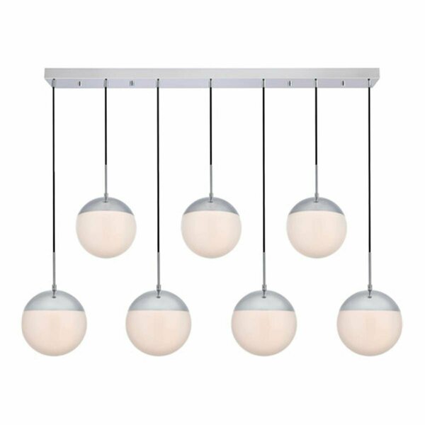 Cling Eclipse 7 Lights Pendant Ceiling Light with Frosted White Glass Chrome CL2952160